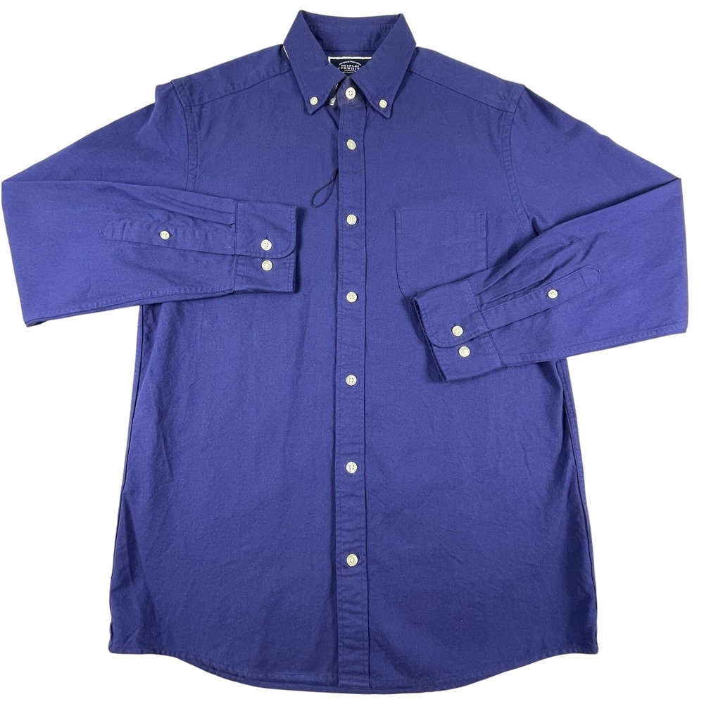 Charles Tyrwhitt Shirt Men S Blue Oxford Classic Fit Button Down Long Sleeve